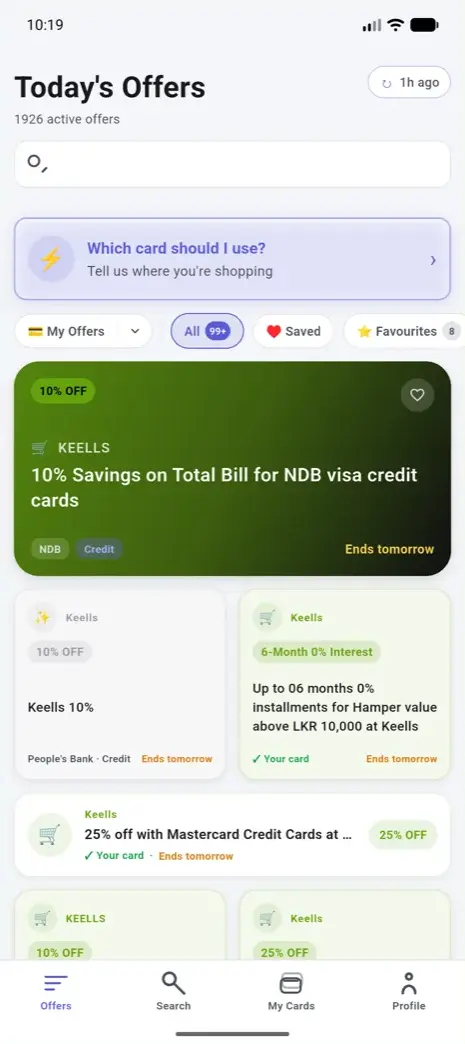 Phronix offers screen listing live bank offers
